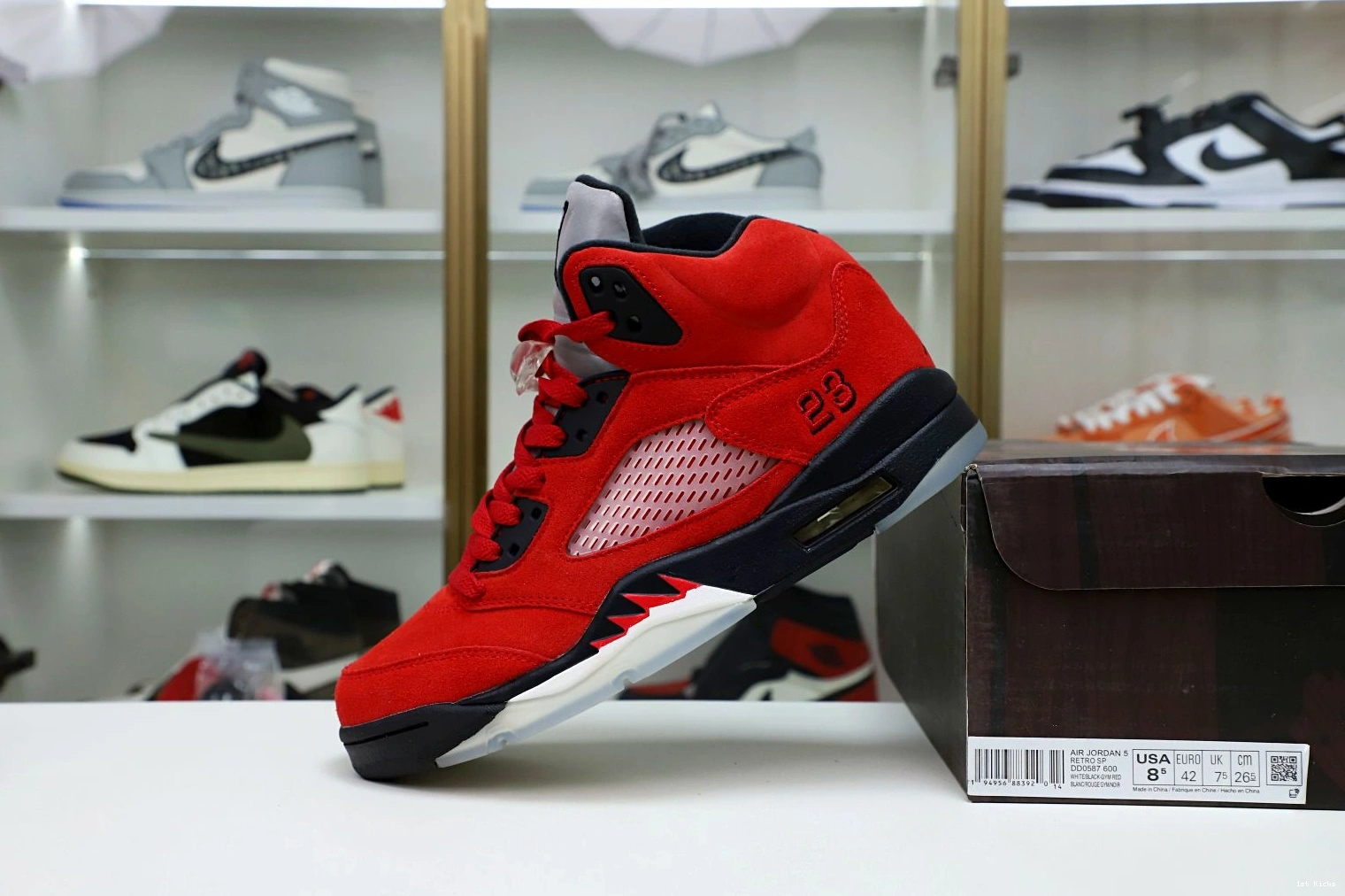RAGING Kimikick 5 RED 1955 BULL BestValue RETRO JORDAN SUEDE AIR 1230